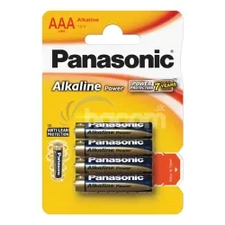 Batria AAA (R03) alkalick PANASONIC Alkaline Power 4ks / blister