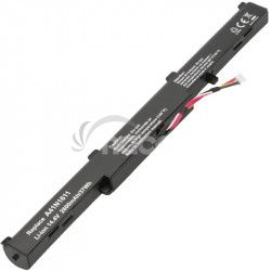 2-POWER Batrie 14,4V 2600mAh pre Asus GL752VL, GL752VLM, GL752VW, GL752VWM, GL753VD, GL753VE 77051148