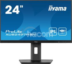 24" iiyama XUB2497HSN-B2: IPS, FHD, USB-C, DP, RJ45, HAS XUB2497HSN-B2