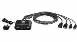 ATEN 2-port HDMI KVM USB mini CS-22HF