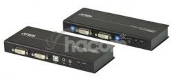 ATEN Extender PC-konzola Dual DVI a 60m, USB CE-604