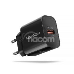 AXAGON ACU-QC18, nabjaka do siete 18W, 1x port USB-A, QC3.0/AFC/Apple, ierna ACU-QC18