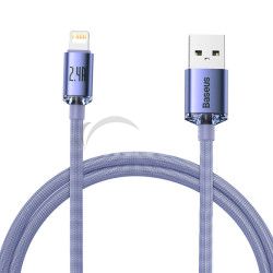 Baseus CAJY000005 Crystal Shine Series Dtov Kabel USB - Lightning 20W 1,2m Purple 6932172602703