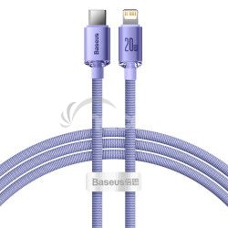 Baseus CAJY000205 Crystal Shine Series Dtov Kabel USB-C - Lightning 20W 1,2m Purple 6932172602765