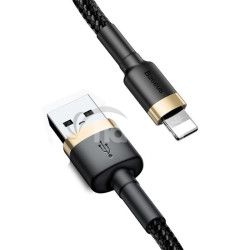 Baseus dtov kbel Cafule USB/Lightning 3m 2A erno-zlat 6953156296329