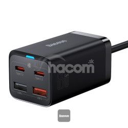 Baseus rchlonabjaka do siete GaN3 Pro, 2x USB-C, 2x USB 65W ierna 6932172600334