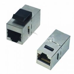 DATACOM Spojka panel STP 2 x RJ45 (8p8c) Cat6, priama, plast 4244