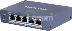 DS-3E0505HP-E 4x1Gb PoE+1x1Gb RJ45, switch, 60W