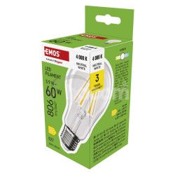 EMOS LED FLM A60 5,9 W (60 W) 806lm E27 NW 1525733498