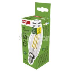 EMOS LED FLM CANDLE 3,8 W (60 W) 806lm E14 NW A CLASS 1525731453