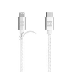 ER POWER kbel USB-C/Lightning 120cm biely ERPWCL120WH