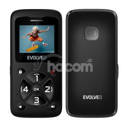 EVOLVEO EasyPhone ID, mobiln telefn pre seniorov, ierna EP-400-IDB