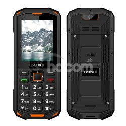 EVOLVEO StrongPhone X5, vodotesn odoln Dual SIM telefn, ierno-oranov SGP-X5-B