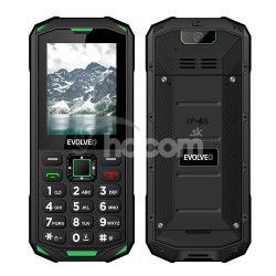 EVOLVEO StrongPhone X5, vodotesn odoln Dual SIM telefn, erno-zelen SGP-X5-GR