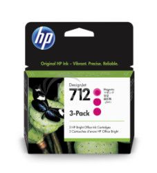 HP 712 Ink. npl purpurov, trojbalenie; 3ED78A 3ED78A