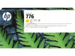 HP 776 1-liter Yellow Ink Cartridge 1XB08A