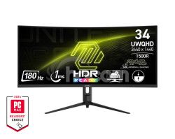 MSI MAG/342CQR E2/34"/VA/3440x1440/180Hz/1ms/Black/3R MAG 342CQR E2