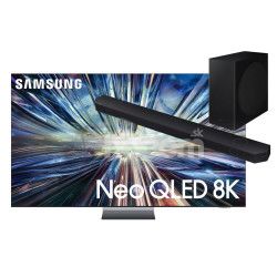 Neo QLED TV SAMSUNG, 216 cm, 8K, 2x DVB-T2/C/S2, 360 Audio, Ambient Mode+, One Connect Box, WiFi, TM2360E, en. tr. G QE85QN900D + HW-Q800D