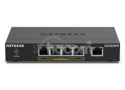 NETGEAR 5PT POE/POE+ GIGE UNMANAGED SWITCH GS305PP-100PES