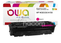 OWA Armor toner kompatibiln HP W2033X, 415X, 6000st, erven/magenta, rove manamentu K18975OW