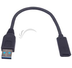 PremiumCord Adaptr USB 3.0 A/samec - USB-C/samica, USB 3.2 GEN2, 3A, 20cm kur31-17