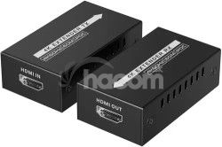 PremiumCord HDMI 2.0 extender cez CAT6/6a/7, 60m khext60-13