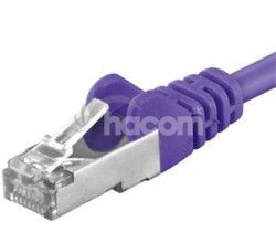 PremiumCord Patch kbel cat6 S-FTP, RJ45-RJ45, AWG 26/7 2m, fialov sp6asftp020V