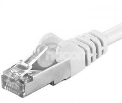 PremiumCord Patch kbel cat6 S-FTP, RJ45-RJ45, AWG 26/7 5m, biela sp6asftp050W