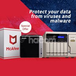 QNAP LS-MCAFEE-3Y - McAfee antivrus 3 roky license, Physical Package LS-MCAFEE-3Y