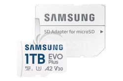 Samsung EVO Plus/micro SDXC/1TB/UHS-I U3 / Class 10/+ Adaptr/Biela MB-MC1T0SA/EU