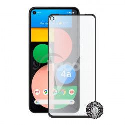 Screenshield GOOGLE Pixel 4a 5G (full COVER black) Tempered Glass Protection GOO-TG25DBPIX4A5G1-D