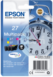 Epson Multipack 3-colour 27 DURABrite Ultra Ink C13T27054012