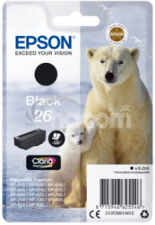 Epson Singlepack Black 26 Claria Premium Ink C13T26014012