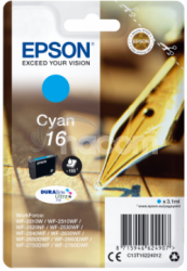 Epson Singlepack Cyan 16 DURABrite Ultra Ink C13T16224012