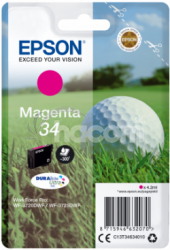 Epson Singlepack Magenta 34 DURABrite Ultra Ink C13T34634010