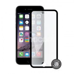 Screenshield  APPLE iPhone 6 / 6S Tempered Glass protection display (full COVER black metalic frame) APP-TGFCBMFIPH6-D