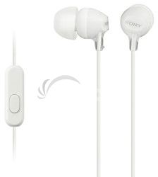 SONY sluchtka MDR-EX15AP, handsfree, biele MDREX15APW.CE7