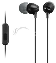 SONY sluchtka MDR-EX15AP, handsfree, ierne MDREX15APB.CE7