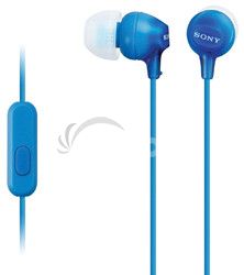 SONY sluchtka MDR-EX15AP, handsfree, modr MDREX15APLI.CE7