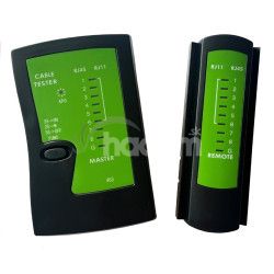 UTP kbel tester RJ11, RJ45-indikcie LED didy, ierna WS-468AT