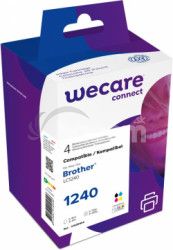 WECARE ink sada pre BROTHER LC-1240 VAL BP, ierna / C K10351W4