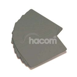 ZEBRA COLOR PVC CARD - SILVER METALLIC, 30 MIL, 500 ks 104523-132